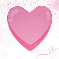 Mouse Pad Coração Pink Vibes Letron 23 x 22,7cm - Leonora Mouse Pad Coração Pink Vibes Letron 23 x 22,7cm - Leonora