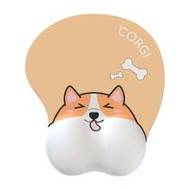 Mouse pad Creative Corgi Design com apoio de pulso em espuma viscoelástica Mouse pad Creative Corgi Design com apoio de pulso em espuma viscoelástica