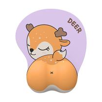 Mouse Pad Creative Deer Silicone Wrist Support 3D Thick Han