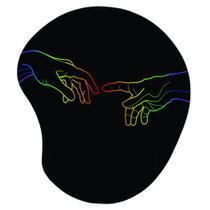 Mouse pad criação de adão colorido com apoio Mouse pad criação de adão colorido com apoio