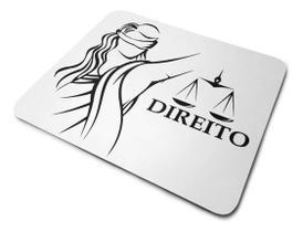 Mouse Pad Curso Direito Branco Mouse Pad Curso Direito Branco