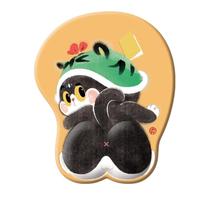 Mouse pad Cute Cat com descanso de pulso de silicone Milk Silk