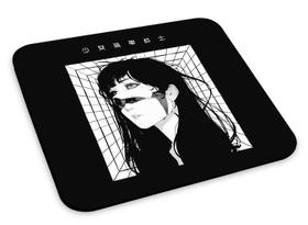 Mouse Pad Cyberpunk Girl Anime Aesthetic Ciborgue Mousepad - Estudio ZS