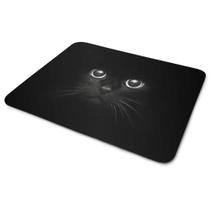 Mouse Pad de borracha - Cat Cute - Gato preto face Mouse Pad de borracha - Cat Cute - Gato preto face