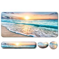Mouse pad de descanso de pulso Wiabsi 4 em 1, conjunto de tapetes e montanhas-russas Mouse pad de descanso de pulso Wiabsi 4 em 1, conjunto de tapetes e montanhas-russas