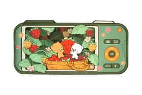 Mouse pad de mesa Milkmochabear Berry Picking 90x42 cm antiderrapante Mouse pad de mesa Milkmochabear Berry Picking 90x42 cm antiderrapante