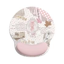 Mouse pad de suporte de pulso com design fofo de sapatilhas de balé rosa