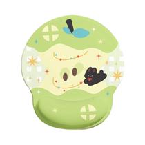 Mouse pad de suporte de pulso Cute Apple Cat Silicone 188 mm x 227 mm