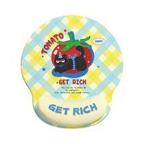 Mouse pad de suporte de pulso Cute Black Cat Tomato Get Rich Mouse pad de suporte de pulso Cute Black Cat Tomato Get Rich