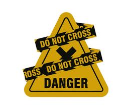 Mouse Pad Decorativo Estampa Danger Neoprene Reliza