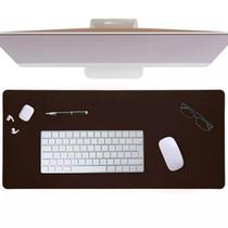 Mouse Pad Desk Pad Gamer Sem Desenho Extra Grande 90x40cm Preto Marrom Café