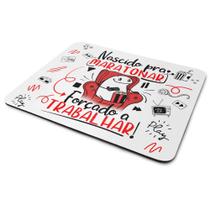 Mouse Pad Divertido Flork - Nascido pra maratonar Mouse Pad Divertido Flork - Nascido pra maratonar