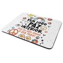 Mouse Pad Divertido Vibes - Vem logo paz interior Mouse Pad Divertido Vibes - Vem logo paz interior