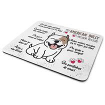 Mouse Pad Dog - Meu American Bully, melhor pessoa! Mouse Pad Dog - Meu American Bully, melhor pessoa!