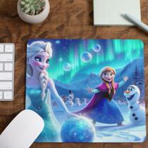 Mouse Pad Elsa Frozen Olaf Tecido Emborrachado 19x23 cm Mouse Pad Elsa Frozen Olaf Tecido Emborrachado 19x23 cm