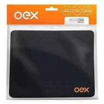 Mouse Pad Emborrachado C/ Tecido Preto Mp100 22x18 Oex PRETO