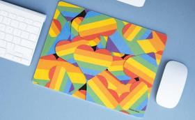 Mouse Pad Emborrachado Personalizado Coleção Estampas LGBTQIA+, 40 x 30