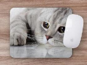 Mouse Pad Emborrachado Personalizado Gatos Cat Felino