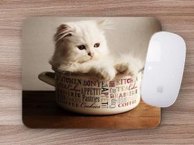 Mouse Pad Emborrachado Personalizado Gatos Cat Felino - Deluzz