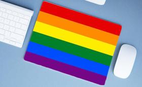 Mouse Pad Emborrachado Personalizado Grande Bandeira LGBTQIA+ Mouse Pad Emborrachado Personalizado Grande Bandeira LGBTQIA+