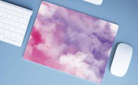 Mouse Pad Emborrachado Personalizado Grande Céu Rosa - Criative Gifts