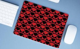 Mouse Pad Emborrachado Personalizado Grande Corações Mouse Pad Emborrachado Personalizado Grande Corações