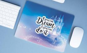 Mouse Pad Emborrachado Personalizado Grande Dreams