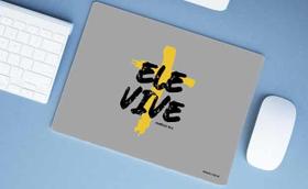 Mouse Pad Emborrachado Personalizado Grande Ele vive Mouse Pad Emborrachado Personalizado Grande Ele vive