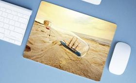 Mouse Pad Emborrachado Personalizado Grande Náutico Oceania Praia Mar