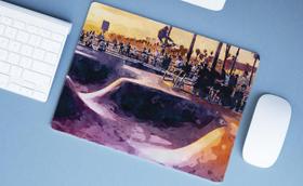 Mouse Pad Emborrachado Personalizado Grande Skate Pista Skate Mouse Pad Emborrachado Personalizado Grande Skate Pista Skate