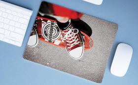 Mouse Pad Emborrachado Personalizado Grande Skate Tênis Vermelho Mouse Pad Emborrachado Personalizado Grande Skate Tênis Vermelho