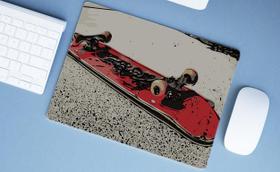 Mouse Pad Emborrachado Personalizado Grande Skate Vermelho