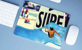 Mouse Pad Emborrachado Personalizado Grande Surf Surfista Montagem Mouse Pad Emborrachado Personalizado Grande Surf Surfista Montagem