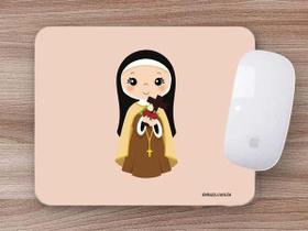 Mouse Pad Emborrachado Personalizado Santa Teresinha