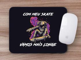 Mouse Pad Emborrachado Personalizado Skate Astronauta Skatista