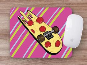 Mouse Pad Emborrachado Personalizado Skate Pizza - Deluzz