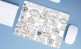 Mouse Pad Emborrachado Personalizado Viagens Trip Cidades, 40 x 30