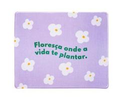 Mouse Pad Emborrachado Positive Vibes Flores Leo Arte - LEO E LEO Mouse Pad Emborrachado Positive Vibes Flores Leo Arte - LEO E LEO