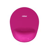 Mouse Pad Ergonômico 24 x 20,6cm, Reliza Comfort, Apoio para Pulso e Base Antiderrapante - Magenta Mouse Pad Ergonômico 24 x 20,6cm, Reliza Comfort, Apoio para Pulso e Base Antiderrapante - Magenta