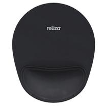 Mouse Pad Ergonômico 24 x 22cm, Reliza Confort, Apoio Anatômico para Pulso e Base Antiderrapante - Preto