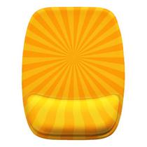 Mouse Pad Ergonomico Amarelo Lar Efeito Raios Sol