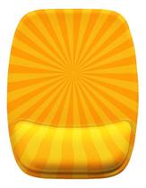 Mouse Pad Ergonomico Amarelo Lar Efeito Raios Sol