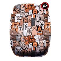 Mouse Pad Ergonômico Animais Juntos Misturados e Coloridos com Apoio de Pulso