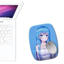 Mouse Pad Ergonomico Anime Hair Blue Azul