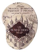 Mouse Pad ergonômico apoio punho Harry Potter Sortidos Cor:Mapa do maroto