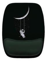 Mouse Pad Ergonomico Astronauta Lua Balanço Mouse Pad Ergonomico Astronauta Lua Balanço