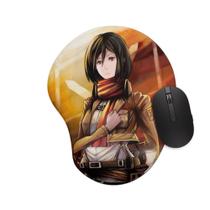 Mouse pad Ergonômico Attack on Titan Mikasa