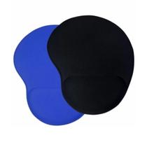 Mouse Pad Ergonômico Azul e Preto Pacote com 2 Peças, Antiderrapante