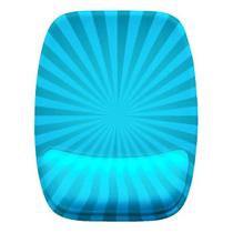 Mouse Pad Ergonomico Azul Efeito Raios Sol