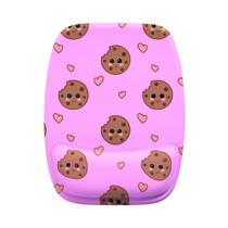 Mouse Pad Ergonomico Biscoito Cookee Rosa kawaii